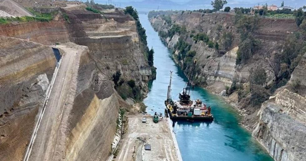 Διαμαρτυρίες για τη διώρυγα της Κορίνθου